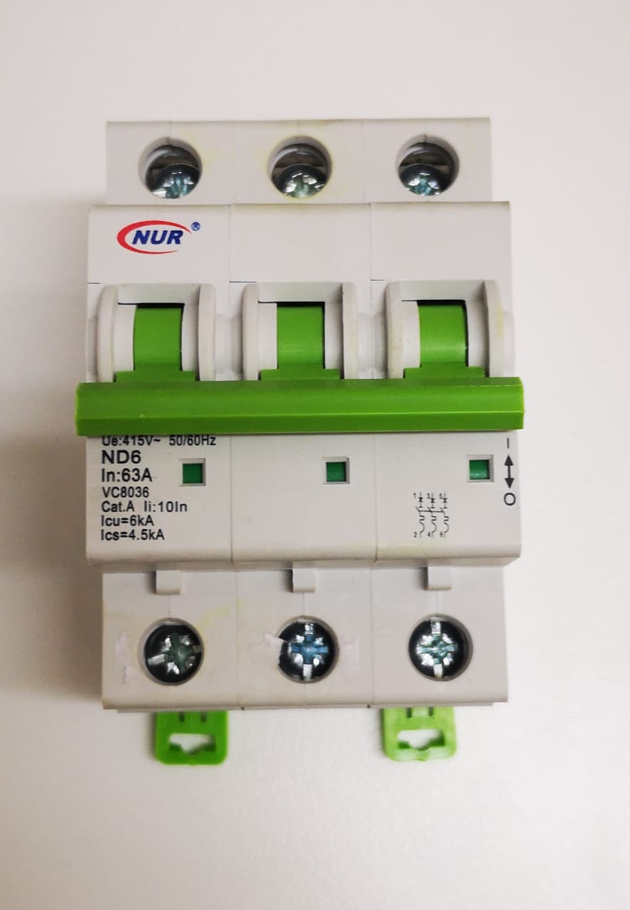 Nur - Ac Circuit Breaker 63A 3P 6KA