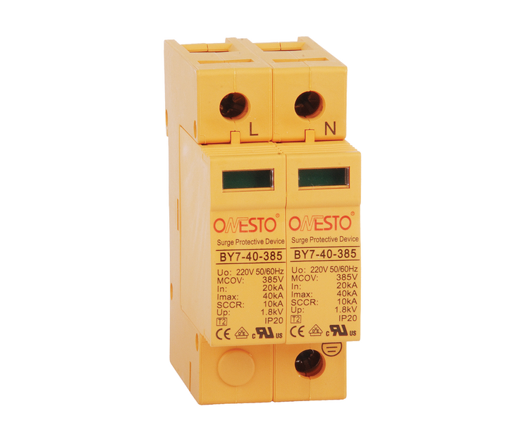 PV Solar 1000 VDC 2P 40KA Surge Arrester