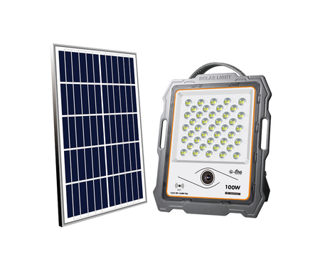 Solar Floodlight + Wifi CCTV Camera 100W
