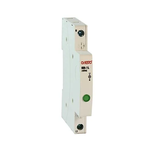 9mm Green LED Indicator DIN Rail