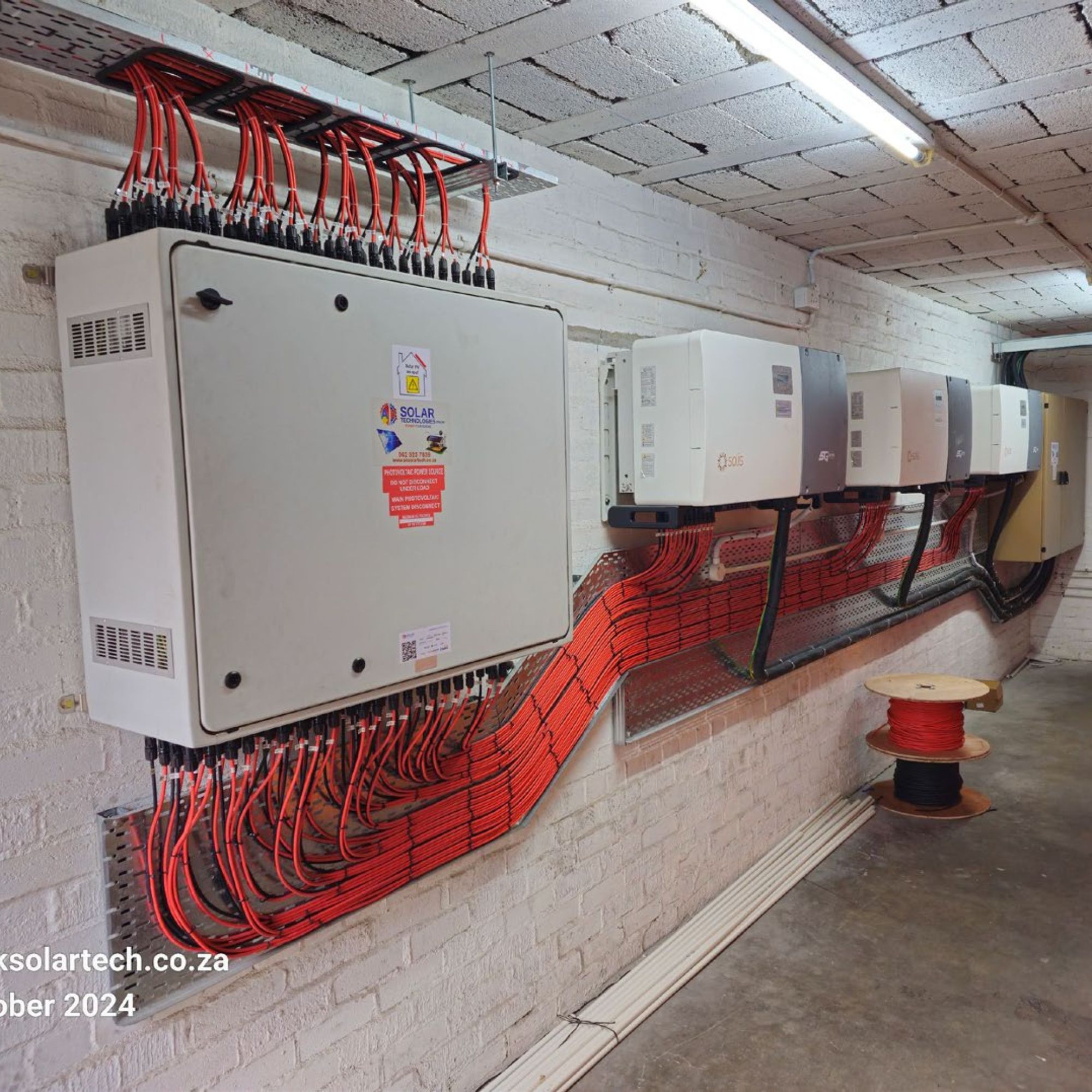 Battery and inverter installation