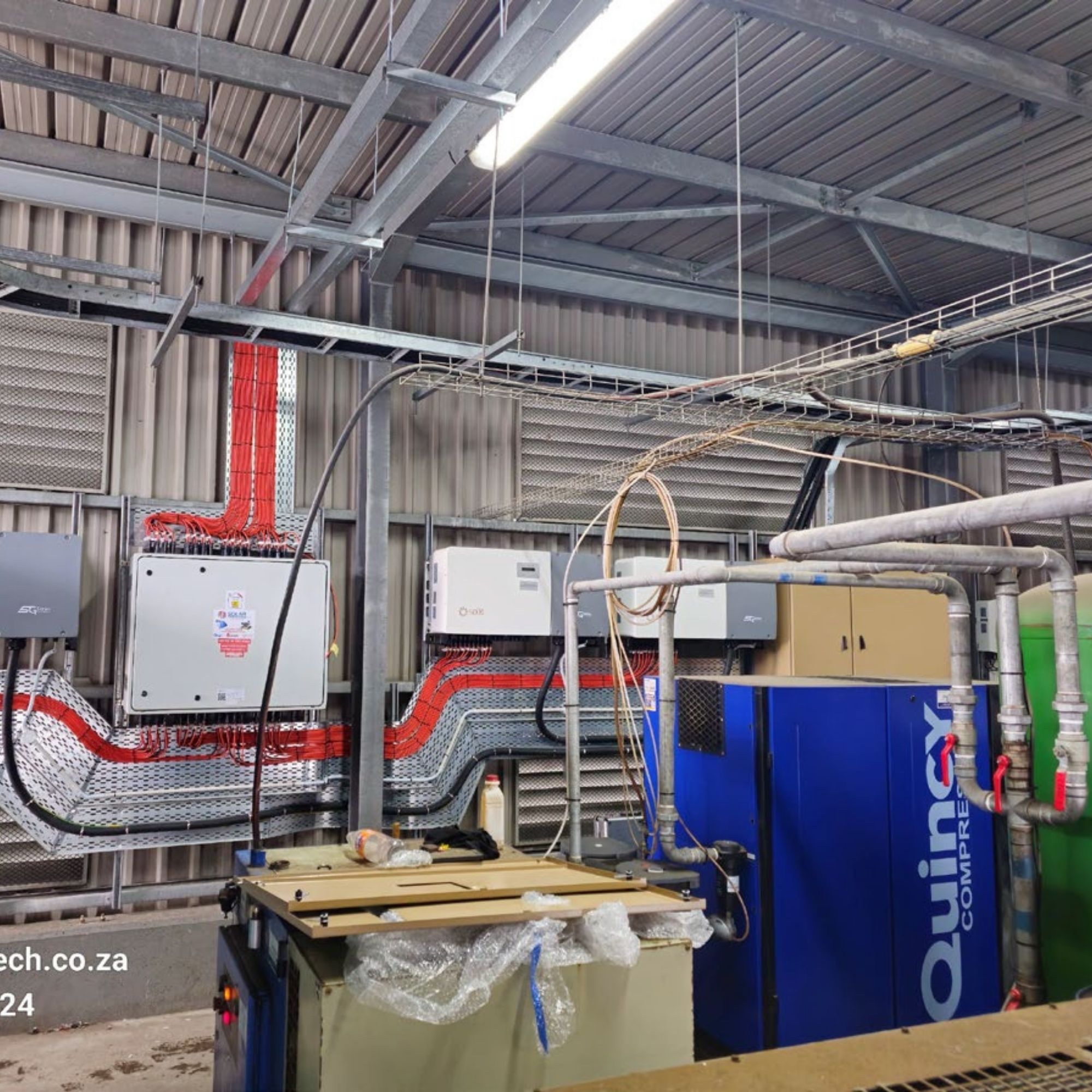 Industrial energy storage room