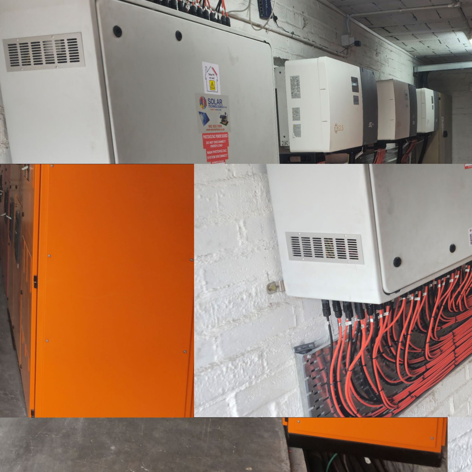 Battery and inverter wall