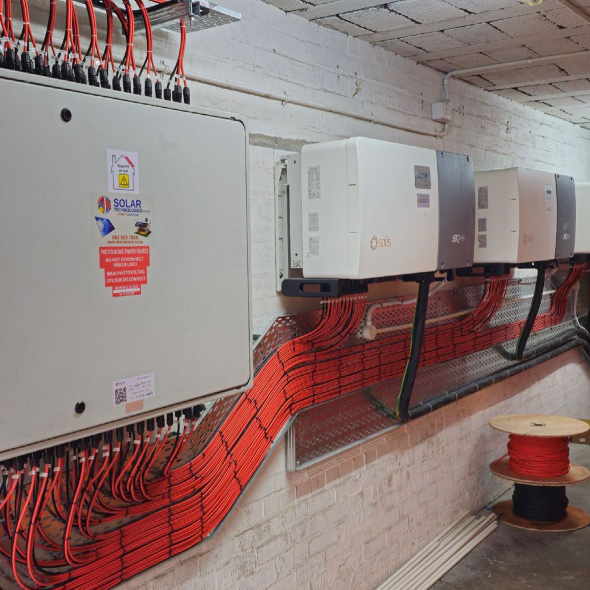 Commercial battery installation