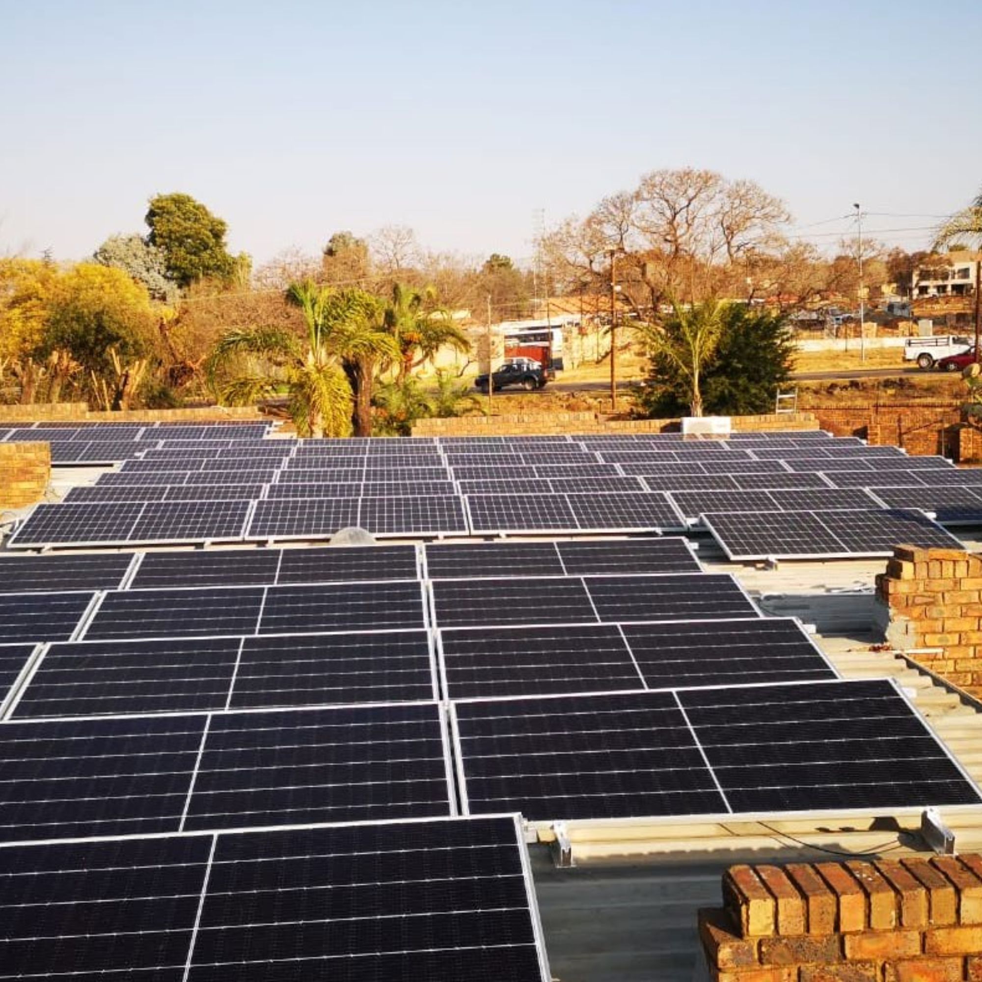 Residential solar panels with battery storage